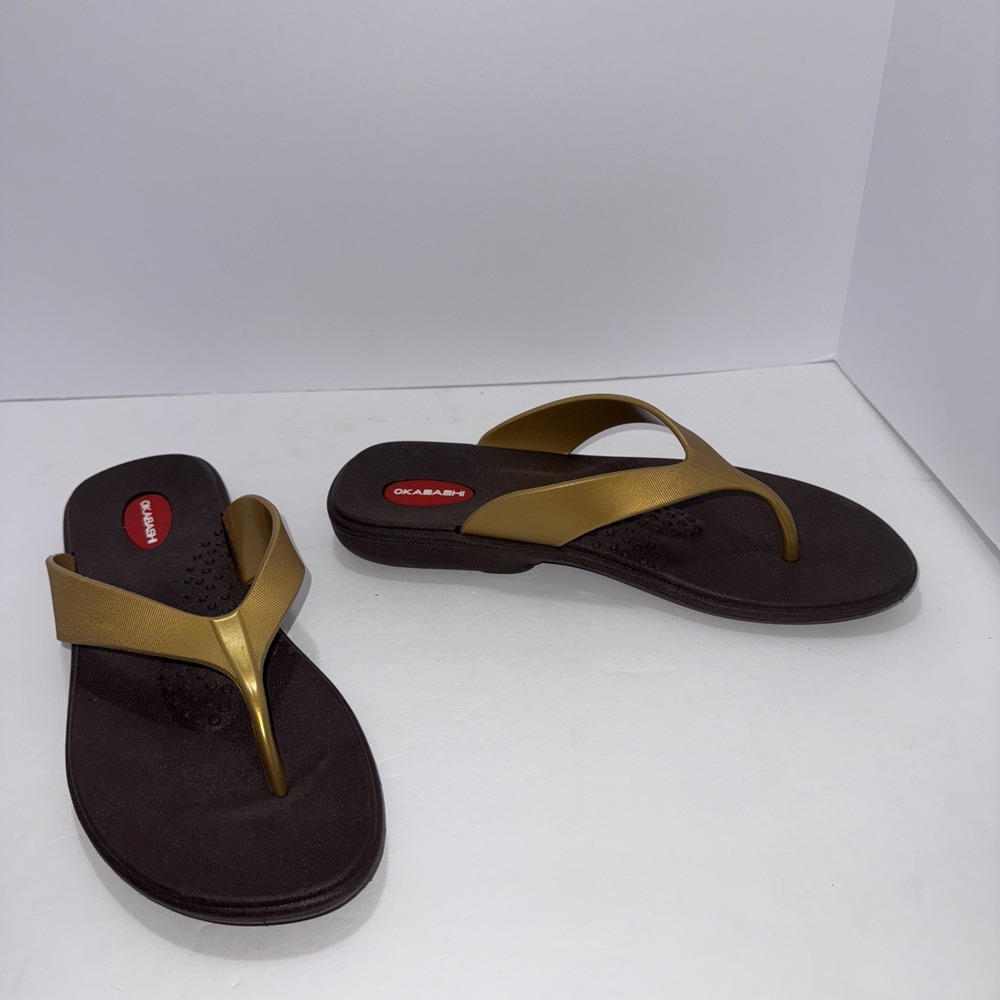 Okabashi Maui Flip Flops Thong Sandals (ML 8 Woman 6 men) Summer Beach Gorpcore